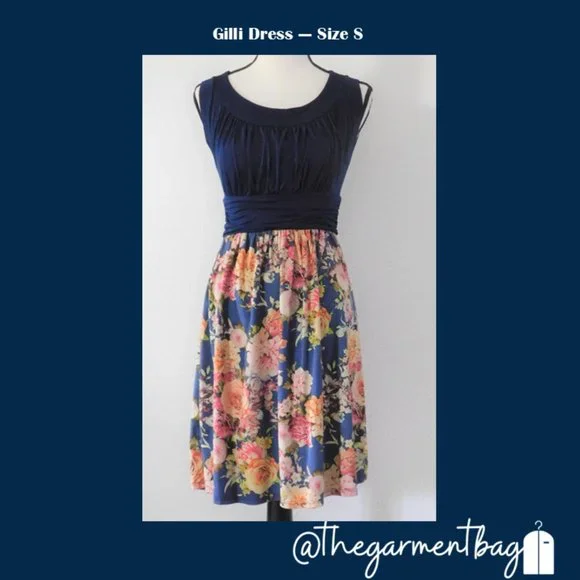 white christmas dresses Calling June Gilli Floral Placement Mini Dress in Cotton Linen main image 0